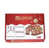 18 PZ/SET stampo per biscotti in acciaio inossidabile tema natalizio 3D fai da te doppio tortiera in zucchero pan di zenzero casa di pan di zenzero stampi per dolci in metallo scatola di stampi