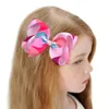New INS 20 colori 6 pollici Rainbow Flower Girls Hairclips Fascia per capelli Nastro di qualità Hairbows Accessori per capelli per ragazze per bambini