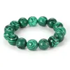 Popular blue Malachite 6 8 10 12 14 mm men039s and women039s fashion Elastic Bracelet9289293