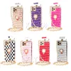 3D Diamond Gems Cinderella Carage Bling Cases Ketting Lanyard voor Samsung S21ultra S21 Note20 Note10 S10Plus S9 Designer Crystal Rhinestone Ring Houder Back Cover