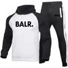 Sports Fitness Balr Män kvinnor Set Hoodiespants 2 stycken Set Autumn Winter Hooded Tracksuit Male Sportswear Gym Sudadera Hombr3565852