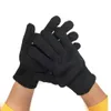 Gants de sécurité résistants aux coupures, haute résistance, niveau 5, cuisine de protection pour la coupe de la viande de poisson, fil d'acier noir, treillis métallique, travail de boucher