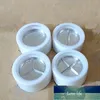 Packing Bottles Dia.26.6mm Empty Eye Shadow Compact White Plastic Refillable Cosmetic Container with Transparent Lid Lipstick