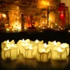 12/24Pcs LED Candle Lamp Flame Flashing Tea Light Home Wedding Birthday Party Decorations Y200531