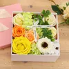 Gratis bij zee Valentijnsdag geschenk speelgoed vierkante kunstmatige zeep bloem geschenkdoos voor vriendin moeder yt199505