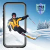 IP68 Funda transparente a prueba de agua para iPhone 13 12 Mini 11 Pro Max XR XS X Deportes al aire libre Impermeable de la nieve Cuerda de nieve Protección completa Suave Robusto Transparente Transparente Transparente Afile