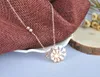 CHOKERS Bobotuu Trendy Double Snow Flakes Cubic Zirconia Collane a pendente di gioielli in acciaio in acciaio per donne BN180088043086