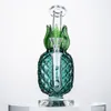 Unique Pineapple Shape Bongs Recycler Barrel Percolater Hookahs 5mm Thick Glass Water Pipe 14mm Female Joint Bong With Bowl Wholesale Oil Dab Rigs