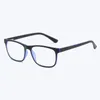 Óculos de sol Anti-Blu-ray Reading Glasses for Men Mulheres Designer de marca Presbitapia Quadro quadrado HD Moda dos óculos míopes 303F