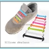 Shoe Parts & Accessories Shoes Mtiple Colour Tie- Soft Sile Shoelaces 8 Sets Stretch Siles Lazy Adt And Children Suitable For All Kinds Of 0