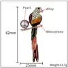 Szpilki, broszki bankietowe rhinestone szalik zwierząt broszka żeński top tematyczny temperament papuga pin bojowy ptasie perła dla kobiet odznaki prezent