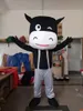 Taille adulte noir lait vache mascotte Costume Halloween noël fantaisie robe de soirée dessin animé personnage Costume carnaval unisexe adultes tenue