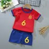 Abbigliamento set per bambini uniformi per ragazzi e ragazze estate bambini calcio sport abiti bambino maniche corte vestiti set 0-6y