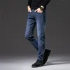 Mens Jeans Autumn Winter Styles Designer Business Casual Biker Skinny Embroidery Fashion Man Cool Straight-Cut High Quality Trousers W28-W38 Korean-style Trend