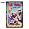 Retro Vintage Home Decor Garage Metall Schilder Pin -Up Girl Poster Car Motorrad Flugzeug Flugzeuge mit sexy Dame Wandaufkleber Yi05018343969