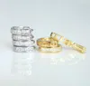 Stud Fashion Statement Bijoux Vintage 925 Sterling Silver Color CZ Circle Flower Earrings for Women Wedding Love Earring9447892