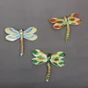 Hantverk kinesiska cloisonne emalj färgglada dragonfly pendlar smycken djur liten dekorativ objekt hängande dekoration gåva med låda