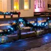 Asılı led havai fişek peri dize ışık uzaktan 8 modlar gypsophila tatil ışıkları açık ev çelenk noel düğün parti dekor