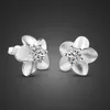 Fiore di moda da donna 100% argento sterling 925 con fiori e orecchini Alice per regalo di gioielleria raffinata per ragazza