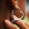 boucles d'oreilles coeur perlé