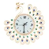 Horloges murales 2021 Style Vintage Mode Montres Paon Antique Horloge Art Golden pour la maison cuisine bureau