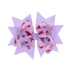 Barrettes pour bébé, pinces à cheveux pour filles, accessoires, imprimé cœur, nœud papillon, ruban gros-grain, épingles à cheveux pour tout-petits, WHC157