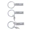 Party Favor Fashion Keyring Gifts Engraved Drive Safe I Love You Keychain Couples Boyfriend Girlfriend Husband Wife Gift Favors