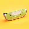 Fruit style cute school pencil case for girls Novelty Leather pencil bag kawaii Stationery office school supplies 412 V2