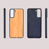 Excellents étuis de téléphone en bois Couverture en bambou pour Samsung Galaxy S21 Plus S22 Mobile Cell Phone Wood Case9490509