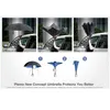 Parapluie pliant inversé mains libres Parapluie à crochet en C coupe-vent Parapluies inversés à double couche Ha jllxVN
