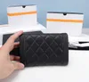 Fashion Selling Classic mini size womens chain wallets Top Quality Sheepskin Luxurys Designer bag Gold and Silver Buckle Coin Purse Card Holder With box,003 26