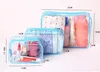 Transparent Cosmetic Bag Bath Wash Clear Makeup Bags Women Zipper Organizer Travel PVC Cosmetic Case Red Blue Yellow DD