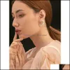 Orecchini a bottone Gioielli Yup Coreano Imitazione Perle Fiore Per Le Donne Alta Qualità Squisito Cubic Zirconia Bijoux Femme Drop Delivery 2021 F5S