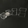New Transparent Acrylic Storage Box Clear Square Cube Multipurpose Display Case Plexiglass Jewelry Gift Packaging Boxes 210315
