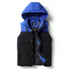 Hommes automne épais à capuche sans manches gilet veste gilet hommes hiver vêtements d'extérieur mode décontracté chaud coton gilets gilet 211119