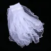 Voiles de mariée fleur enfants fille mantille deux couches communion de mariage avec peigne perle voile blanc 9584258