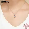 WOSTU Real 925 Sterling Silver 4 Colors Love Box Dangle Beads Fit Charm Bracelet Necklace Jewelry Making Gift FIC689 Q0531