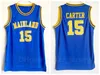 Retro Basketball Vintage Vince Carter Jersey 15 Men Florida Daytona Beach Mainland High School North Carolina Tar Heels College Blue White Purple Black