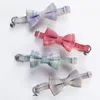 Cat Collars & Leads Collar With Small Bell Bow Tie Adjustable Necklace Polyester Material Pet Accessories Buckle Design