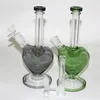 Heady Glass Bong Water Pipes Thick heart shape hookah Dab Oil Rigs Smoking Bongs with 14mm bowl quartz banger ash catcher