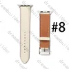 Correias de desenhista Watchbands Watch Band 42mm 38mm 40mm 44mm iwatch 2 3 4 5 bandas pulseira de couro pulseira listras de moda sqwe