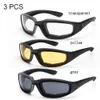 3 Pair Motocykl Okulary Okulary Okulary Rowerowe Okulary Outdoor Sport Bike Gogle Wiatroszczelne Okulary