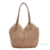 Designer sacs à bandoulière tissés à la main femmes sac à main bohème été paille plage sac fourre-tout voyage Shopper tissage Shopping