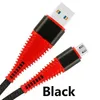 Esnek Mikro USB Kablosu Yüksek Çekme Hız 2.4A Şarj Veri Naylon Örgü Tipi-C Kablo Kablosu Android Samsung LG Şarj Sync Kabloları için