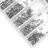 Kits d'outils de réparation 500 pièces, lunettes en acier inoxydable montre petit assortiment de micro vis Tool298F