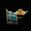 10st sverige unit nationer flagga pin för man kvinna lapel emblem dekorationer stolthet