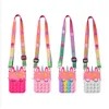 Sensorische Bubbels Pop Fidget Messenger Bag Decompressie Speelgoed Siliconen Eenvoudige Keuken Vinger Popping Schouder Portemonnee Stress Reliever Push Games Volwassen Kinderen Pouch Toy