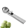 new Stainless Steel Ice Cream Spoon Scoop 5cm ball shape Fruit Frozen Yogurt Cookie Balls Spoons Kitchen Accessories Tool EWF7987