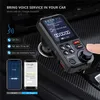 BT93 Car Kit FM Transmitter Wireless Handsfree Big Screen 1.8inch Mp3 Player U Disk Music Bluetooth 5.0 EQ Mode Adjustment USB Fast Charger