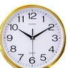 30 cm Reloj sala de estar Simple Wall Clocks Decoración del hogar Accesorios redondos amarillo rojo 14RS Q2